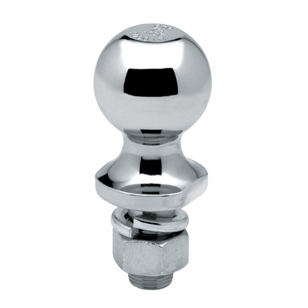 REESE Reese 63908 Class IV Hitch Ball-2-5/16" Ball x 1" Shank x 2-1/8" Shank Length 7500 lbs. GTW Chrome 63908